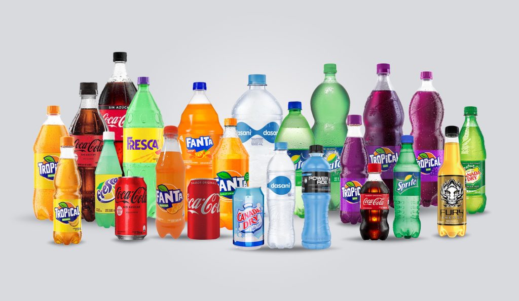 Bebidas, gaseosas, Coca Cola, fresca, sprite, Coca Cola sin azúcar, canada dry, tropical, cervecería hondureña