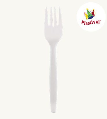 tenedor, plastival, desechable